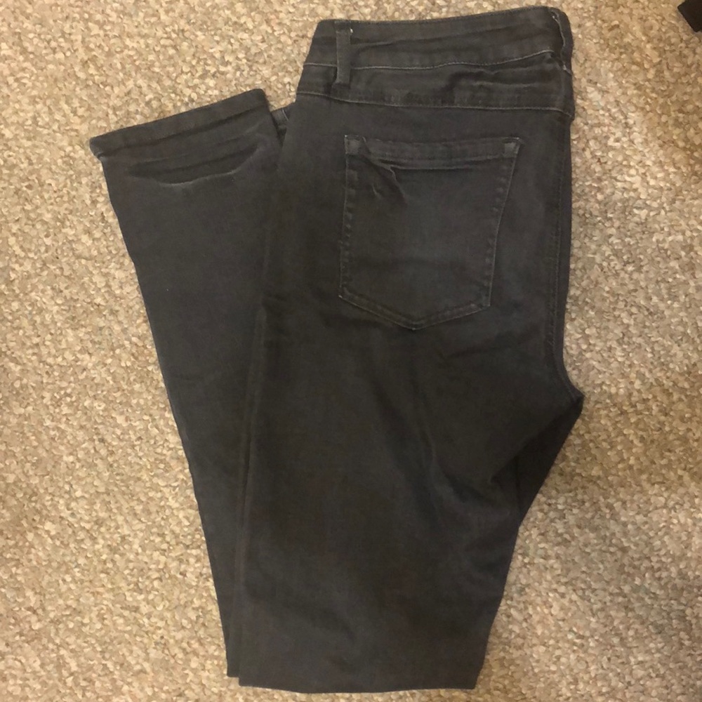 CAbi Slim Boyfriend Gray Jeans Size 6